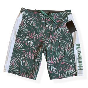 NEW Hurley Tropical Escape Paradise AOP Swim Board Shorts Mens 30